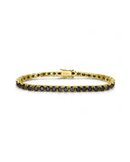 Tennis Bracelet Noir Gold