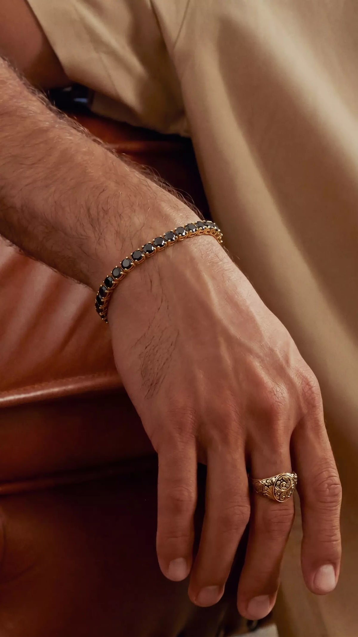Bracelet Noir Gold